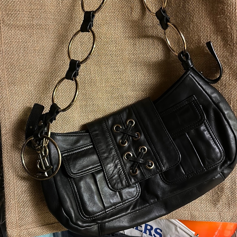 YSL small gold loop chain strap